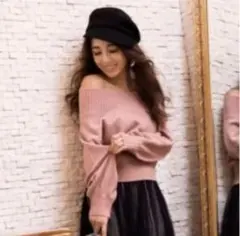 eimy istoire エイミーイストワール オフショル ニット トップス