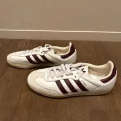□ Gola ゴーラ レザースニーカー ローカット US10 レッド ホワイト 