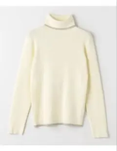 ユナイテッドアローズ/リブ ラメライン タートルニット