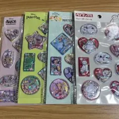 セリア ディズニー ウォーターシール 4種 人気商品