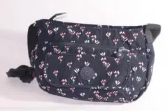 Kipling ショルダーバッグ(花柄・ネイビー)