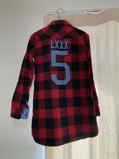 TOMMY forher赤黒チェック柄シャツ S