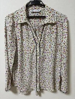 ZARA 小花柄　シャツ