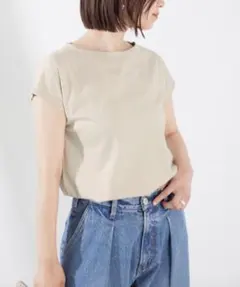 美品 iena イエナ スビンコットン スムースフレンチスリーブプルオーバーのサムネイル