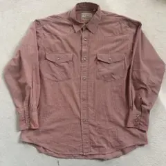 BIG JOHN ウエスタンシャツ チェック　長袖 コットン100％ 日本製　L