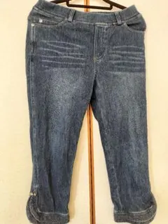 麻布プロパドール 7分丈ストレッチデニム