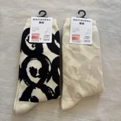新品　ユニクロ　マリメッコ　 ヒートテックソックス　2点セット　23〜25センチ