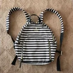 値下げ★kate spade ケイトスペード ボーダーリュック 美品