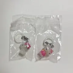 ハローキティ めじるしアクセサリー お花キティ チャーミーキティ 2個セット