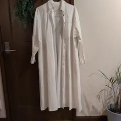 IIQUAL ロングシャツワンピース ホワイト XLのサムネイル