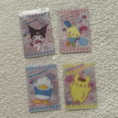 サンリオ うさはな ポムポムプリン　クロミ　アヒルのペックル　ウエハースカード