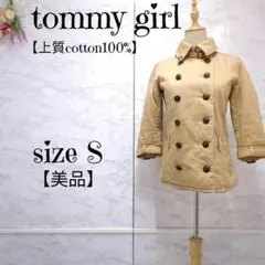 【美品】tommy girl 中綿ショートコート S ベージュ 秋冬
