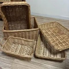 かご網バスケット2個セット✳︎ホワイトシャビー【送料込】 - メルカリ