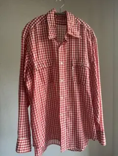 山*菜様 PILGRIM 50〜60's ヴィンテージ チェック 長袖シャツ M - メルカリ