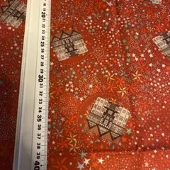 輸入リバティ　アデラジャベル　レッド系　幅約67cm×53cm