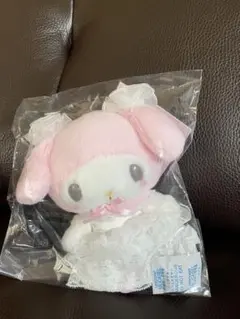 サンリオ　レディマイメロディ　マスコットホルダー　ホワイト