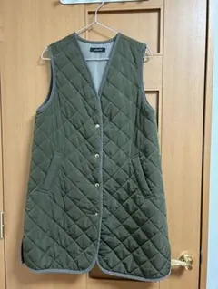 OUR アワーホーム　ロング丈のキルティングベスト OUR アワーホーム キルティングベスト ロング丈のキルティング