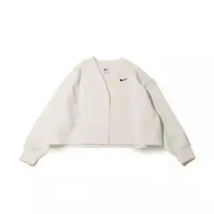 NIKE ナイキ スウェット カーディガン 白 ホワイト スウッシュ