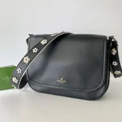 【Kate spade】ケイトスペード ショルダーバッグ フラワー 花 ブラック