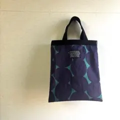 ハンドメイド ミニバッグ 北欧 綿麻