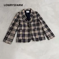 LOWRYSFARMローリーズファーム　チェック柄 テーラードジャケット