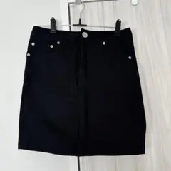 ブラックデニムミニスカート