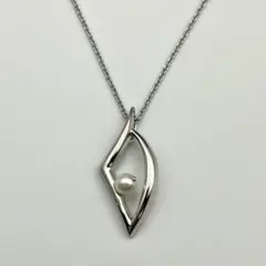 TASAKI 田崎真珠 アコヤ 本真珠 一粒パール ネックレス 925刻印