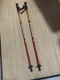 SALOMON スキー用ストック レッド