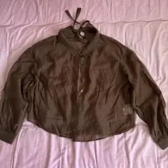 MAJESTIC LEGON シアーシャツ ブラウン Mサイズのサムネイル