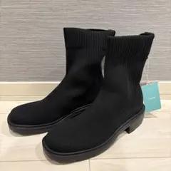 新品未使用 ステッピ サイドゴアブーツ ブラック 23.0 軽い/防水/洗える】サイドゴアブーツ / steppi | ファッション通販