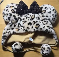 ファンキャップ ミニー ヒョウ柄 レオパード ブラウン