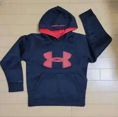 Under Armour フード付きパーカー ブラック/レッド YSM 130