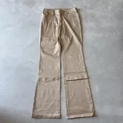 即購入OK ベージュ フレアパンツ サイドポケット付きsize36 Mサイズのサムネイル