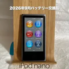 アップル iPod nano 第7世代 MD480 銀色 26年9月BAT交換品 - メルカリ
