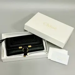 ✨Sランク・保証書付き✨ Chloe ミニ財布 Chloé Cクロエ シー 黒色 