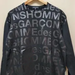 コムデギャルソンオム　ロゴ入り長袖シャツ