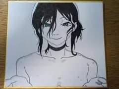 レゼ　手描きイラスト　アナログイラスト