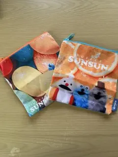 パペットスンスン　ポーチ　2個セット ガチャ