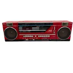 【昭和レトロ】SANYO　ダブルラジカセMR-FF8 SANYO MR-FF8 ラジカセ カセットデッキ レッド 赤 サンヨー 三洋