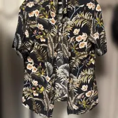 ハチドリ ボタニカル柄 半袖 アロハシャツのサムネイル