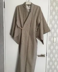 ストライプ柄　結城紬