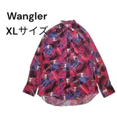 Wrangler ウエスタンシャツ 総柄 90s風 USA製