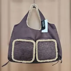 新品・未使用【ディズニーストア】ミッキーマウス もこもこ バッグ 大容量