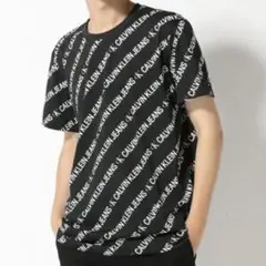 カルバンクライン 総柄半袖Tシャツ シャドウロゴ モノグラム Mのサムネイル
