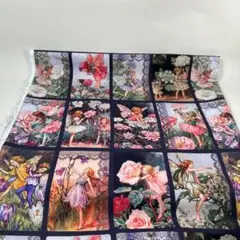 生地.シチンク.綿100%幅110cm×1m.紺格妖精1831