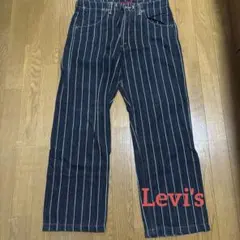 LEVIS 703 ストライプデザイン ストレートデニムパンツ