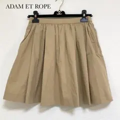 ADAM ET ROPE アダムエロペ　ミニスカート　台形　ベージュ　フレア