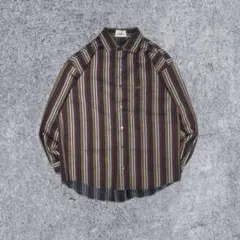 dunhill SPORT ストライプシャツ M マルチカラー ヴィンテージ