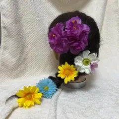 ラプンツェル⭐︎髪飾り⭐︎ヘアクリップ⭐︎ヘアアクセサリー