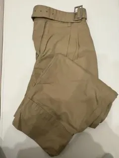 ベルト ワイドパンツ